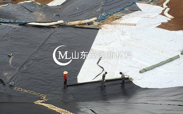 《菏泽曹县垃圾发电厂》土工布、土工膜施工